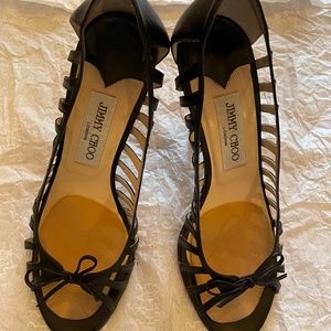 Jimmy Choo Elise Kid Black size 7 1/2